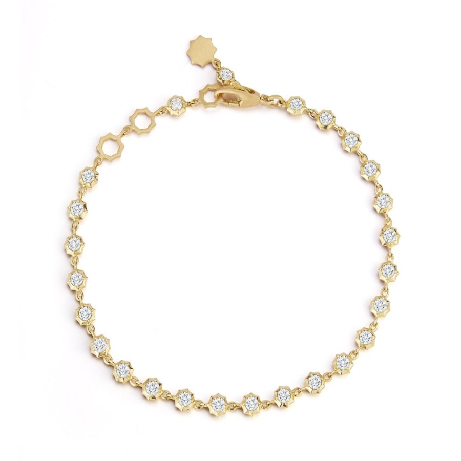 Bracelets Jade Trau | Large Sophisticate Diamond Line Bracelet