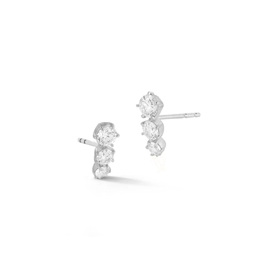 Earrings Jade Trau | Ara Three Stone Studs