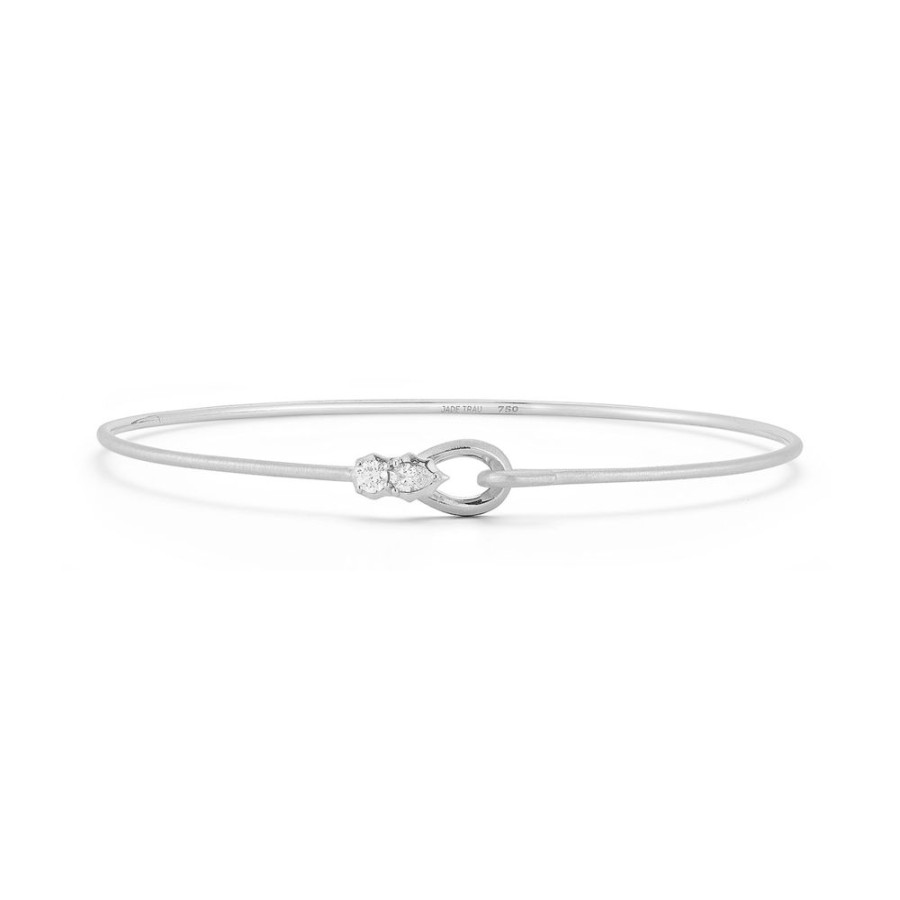 Bracelets Jade Trau | Posey Two Stone Bangle