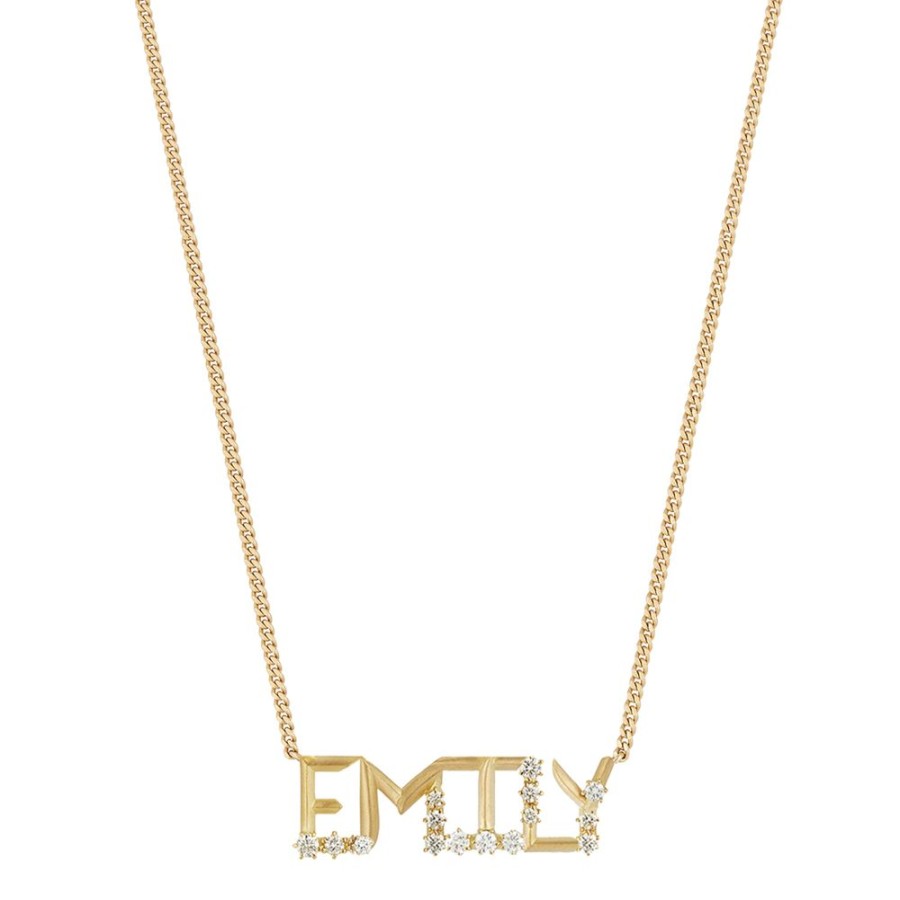 Necklaces Jade Trau | Nameplate Necklace