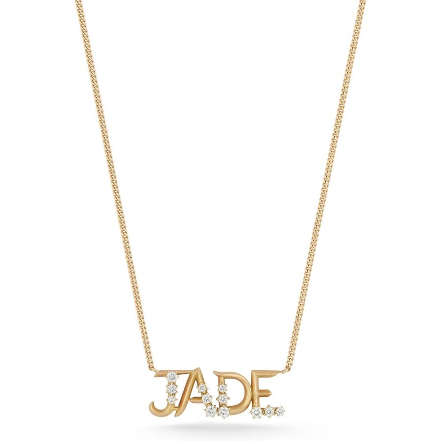 Necklaces Jade Trau | Nameplate Necklace