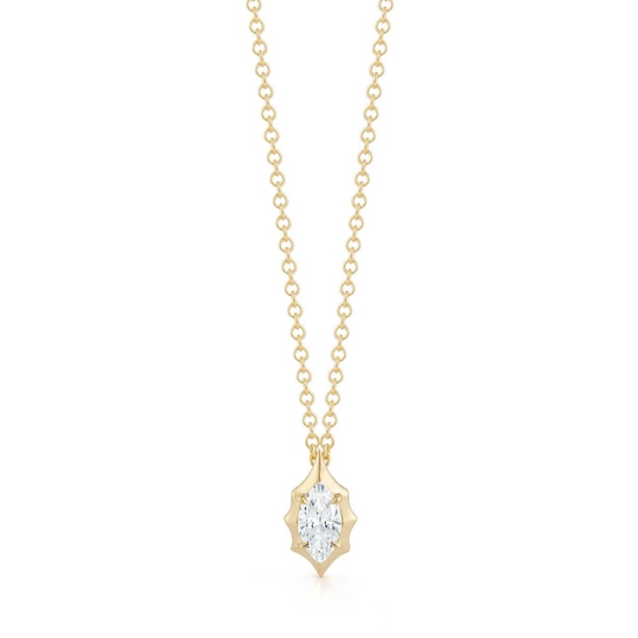 Necklaces Jade Trau | Maverick Diamond Solitaire Pendant