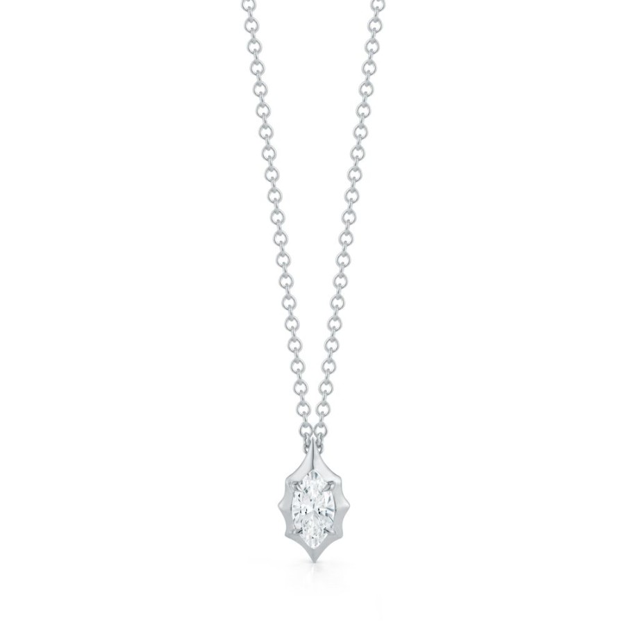 Necklaces Jade Trau | Maverick Diamond Solitaire Pendant