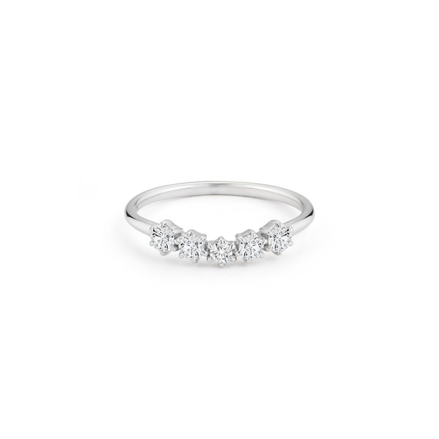 Stacking Bands Jade Trau | Catherine 5 Stone Band