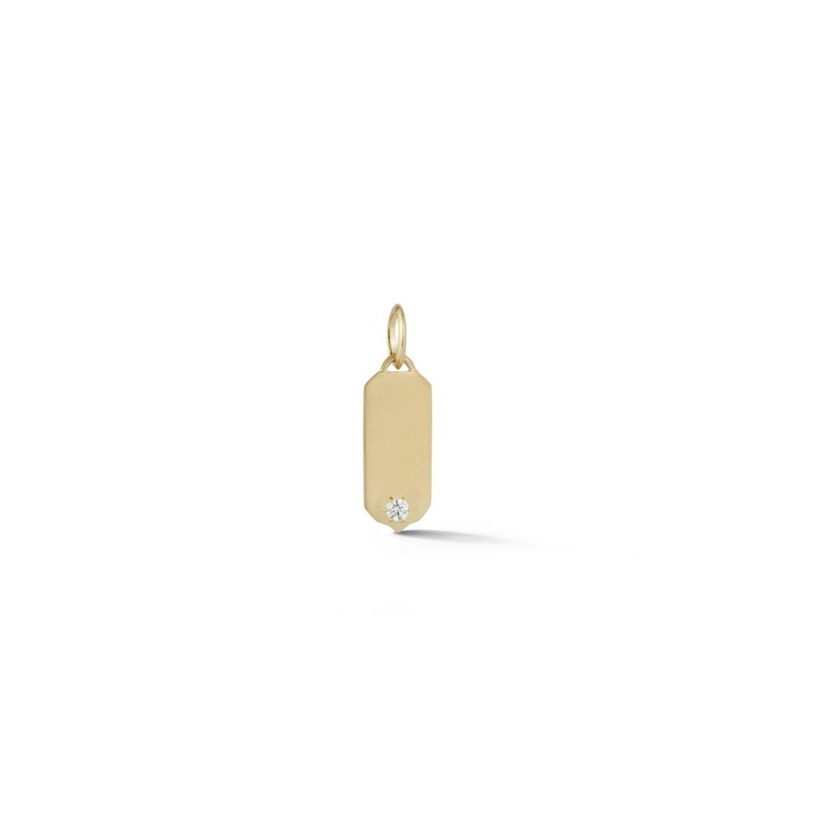 Charms Jade Trau | Betty Gold Tag Charm