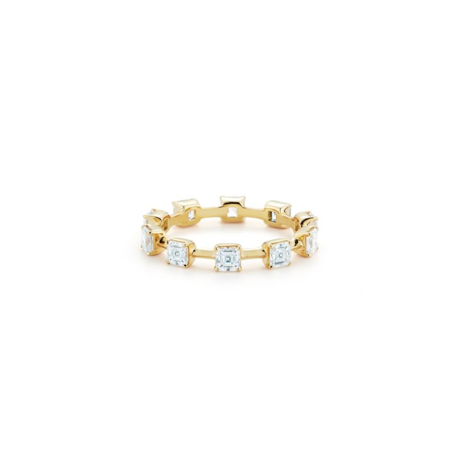 Stacking Bands Jade Trau | Kismet Emerald Cut Diamond Band