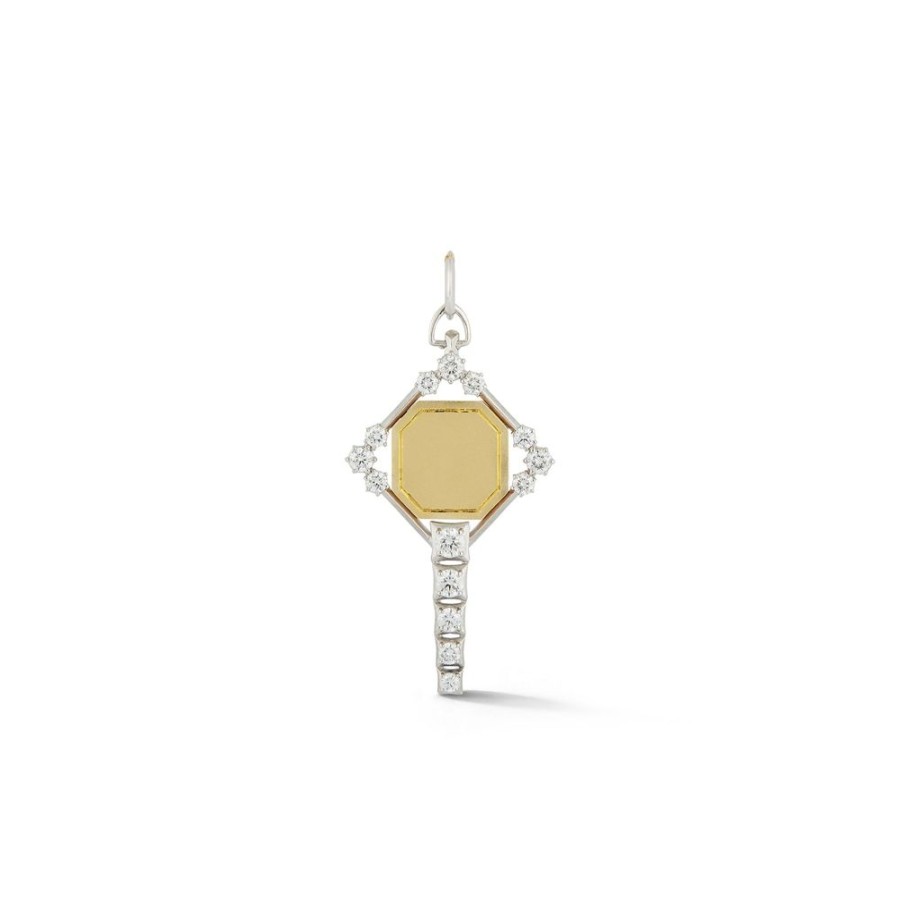 Charms Jade Trau | Harlow Two-Tone Key Charm