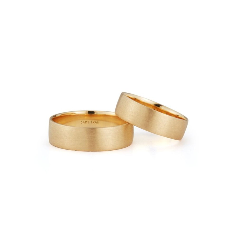 Stacking Bands Jade Trau | Tatum Flat Edge Band