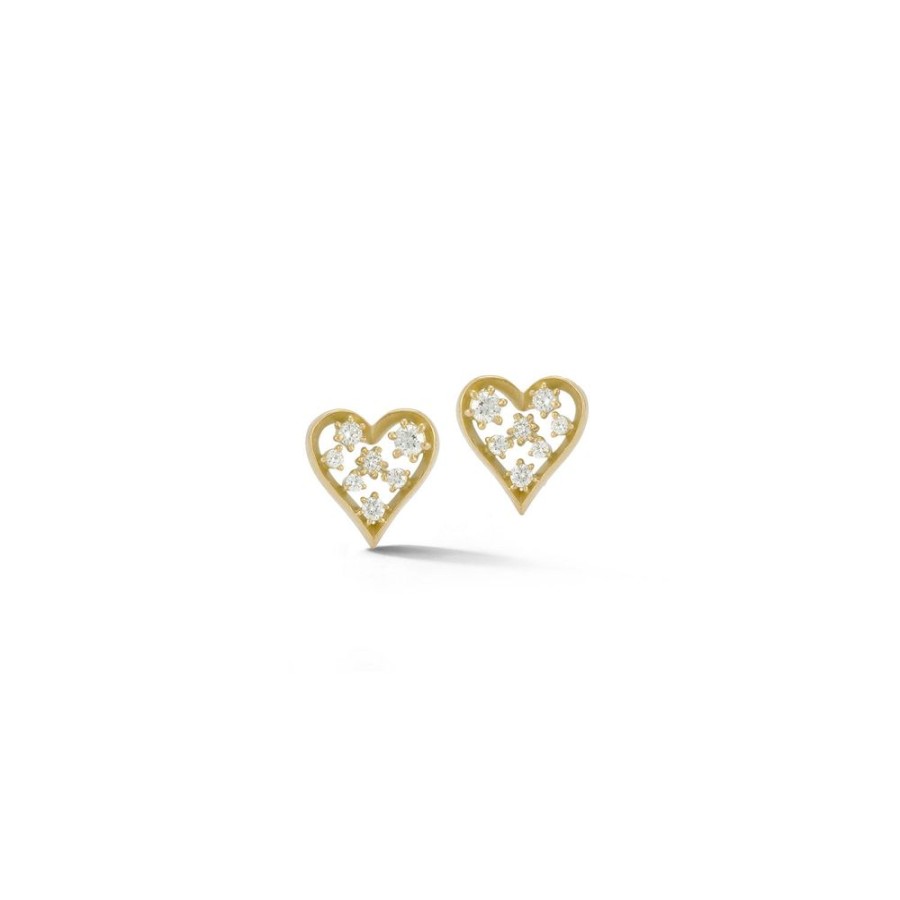 Earrings Jade Trau | Margot Heart Studs