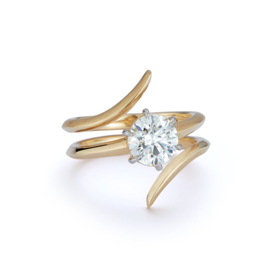 Rings Jade Trau | Faye Solitaire Wrap Ring