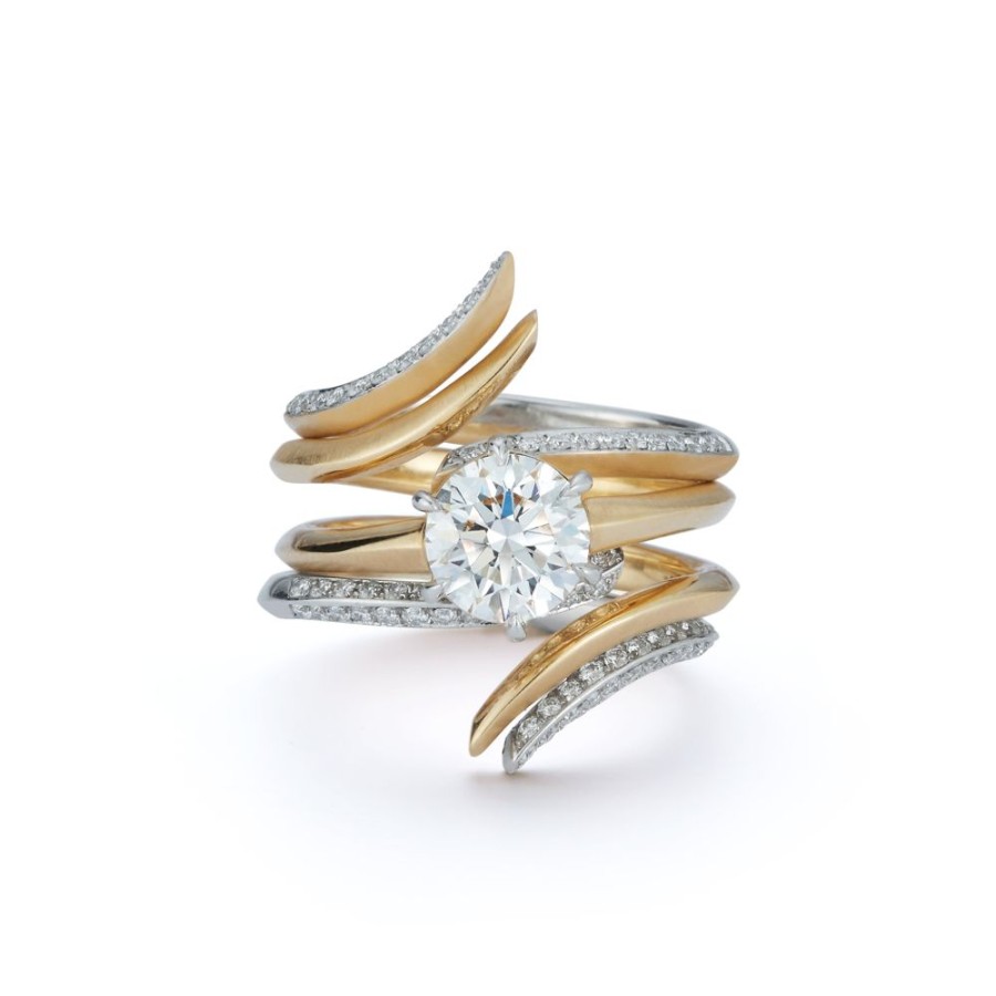 Rings Jade Trau | Faye Solitaire Wrap Ring