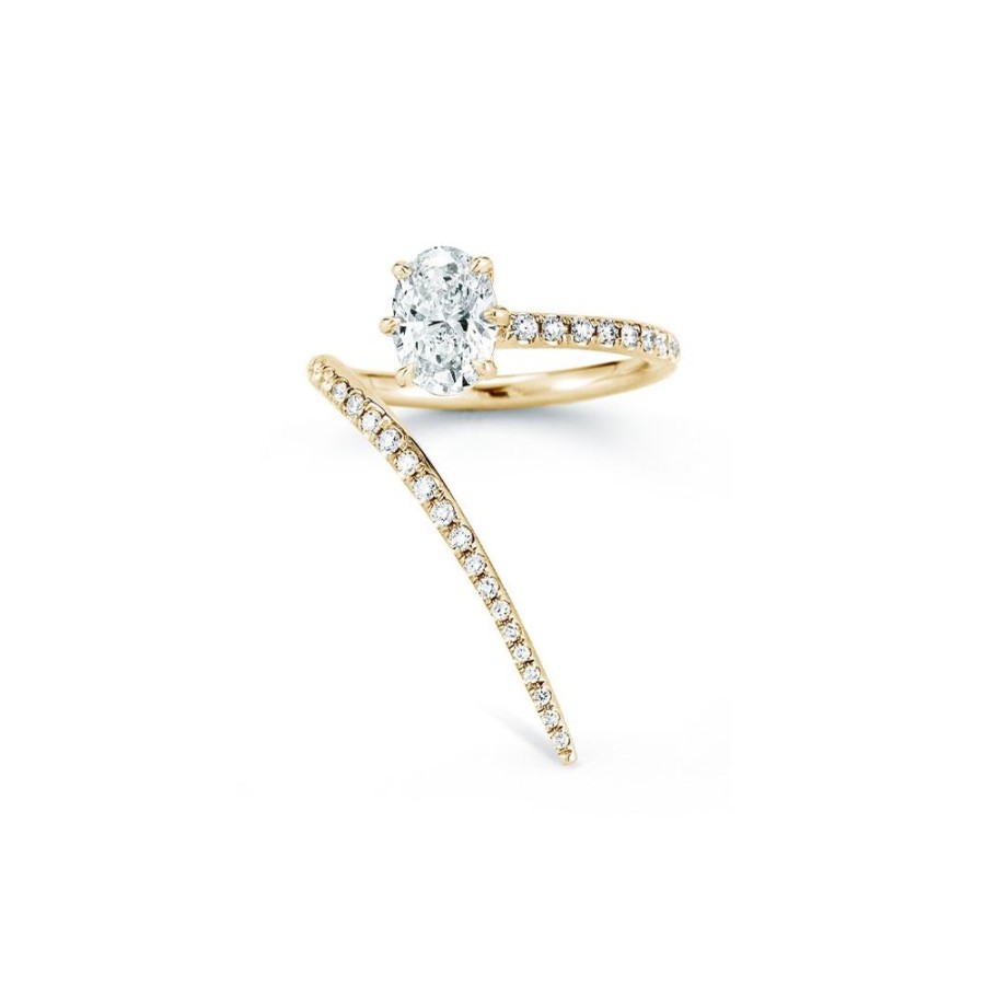 Rings Jade Trau | Rae Wrap Ring With Pave