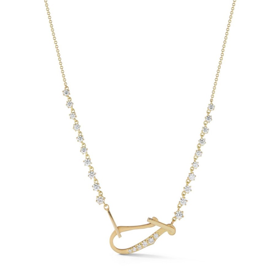 Necklaces Jade Trau | Lola Diamond Line Necklace