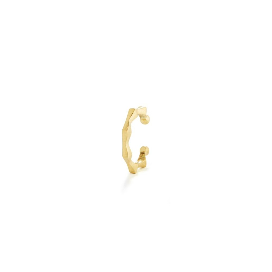 Earrings Jade Trau | Clara Gold Ear Cuff