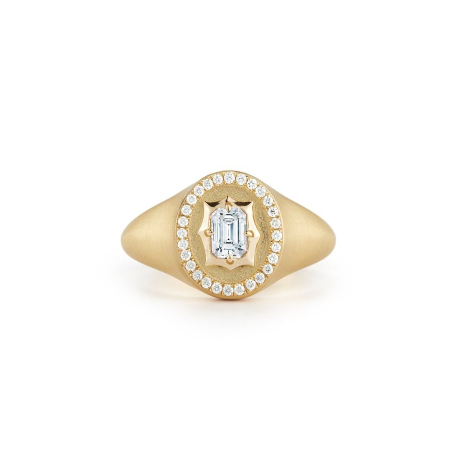 Rings Jade Trau | Vanguard Gold Signet Ring