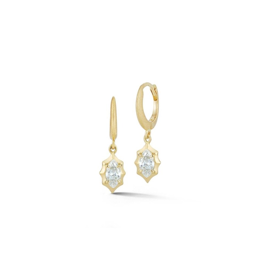 Earrings Jade Trau | Maverick Huggie Drop Earrings