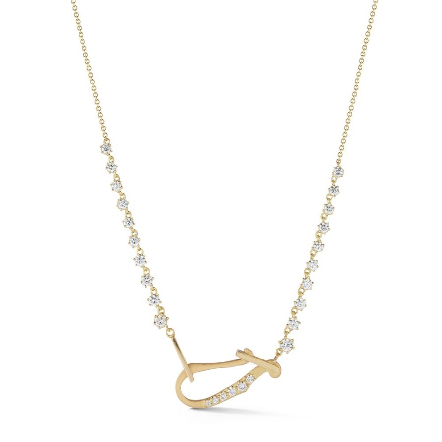 Necklaces Jade Trau | Lola Diamond Line Necklace