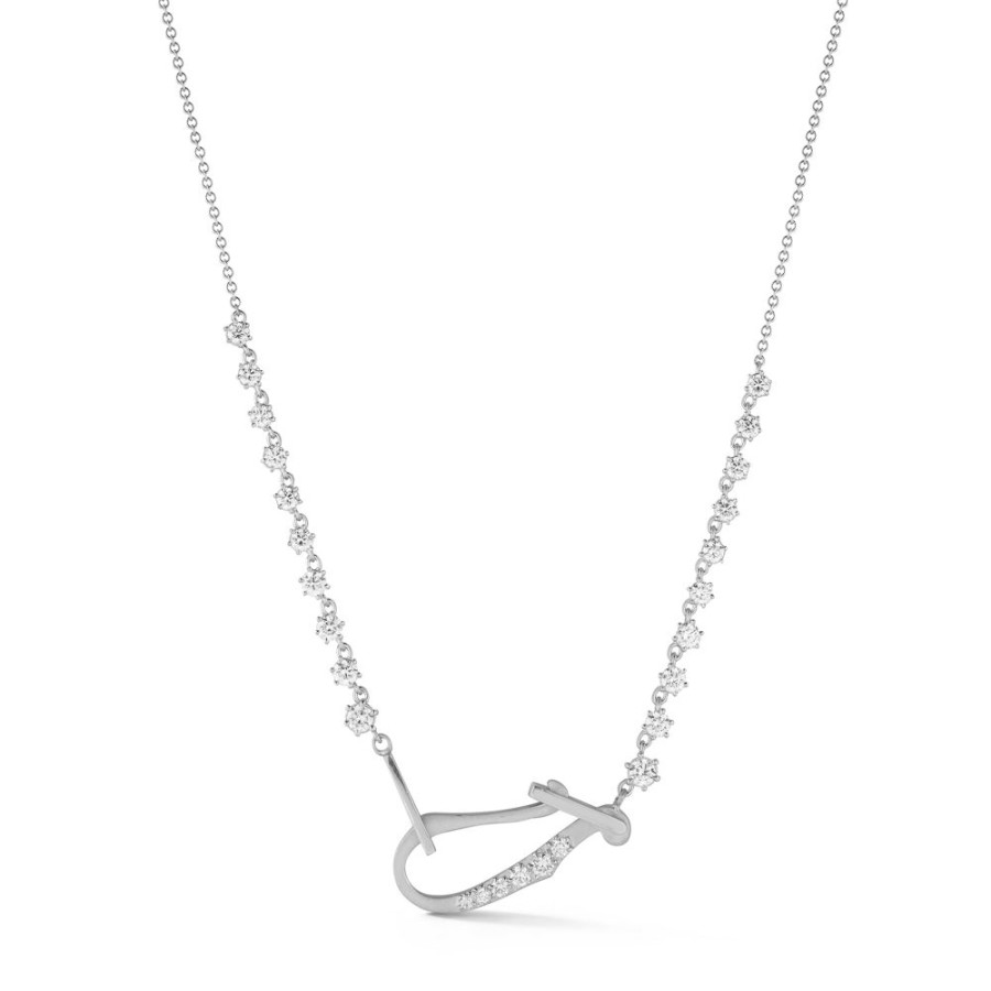 Necklaces Jade Trau | Lola Diamond Line Necklace