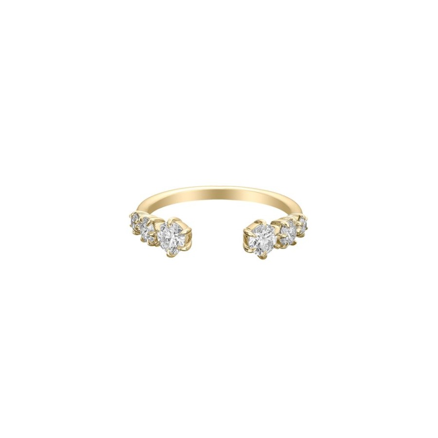 Stacking Bands Jade Trau | Astor Open Diamond Band