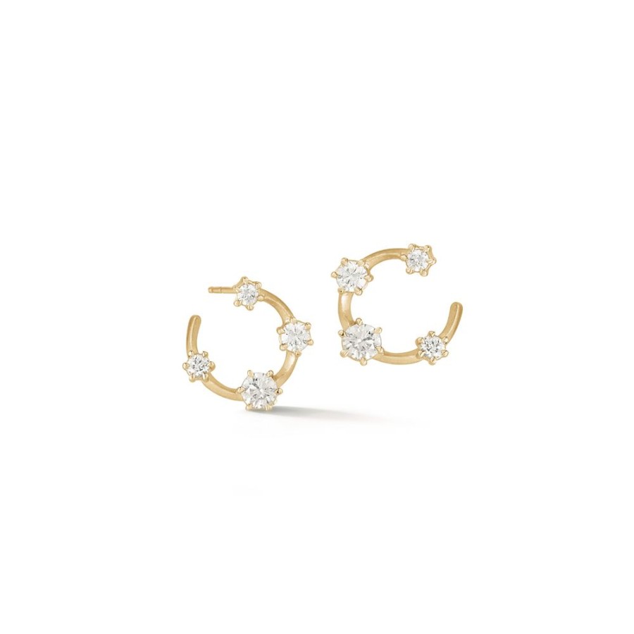 Earrings Jade Trau | Small Kismet Diamond Hoops