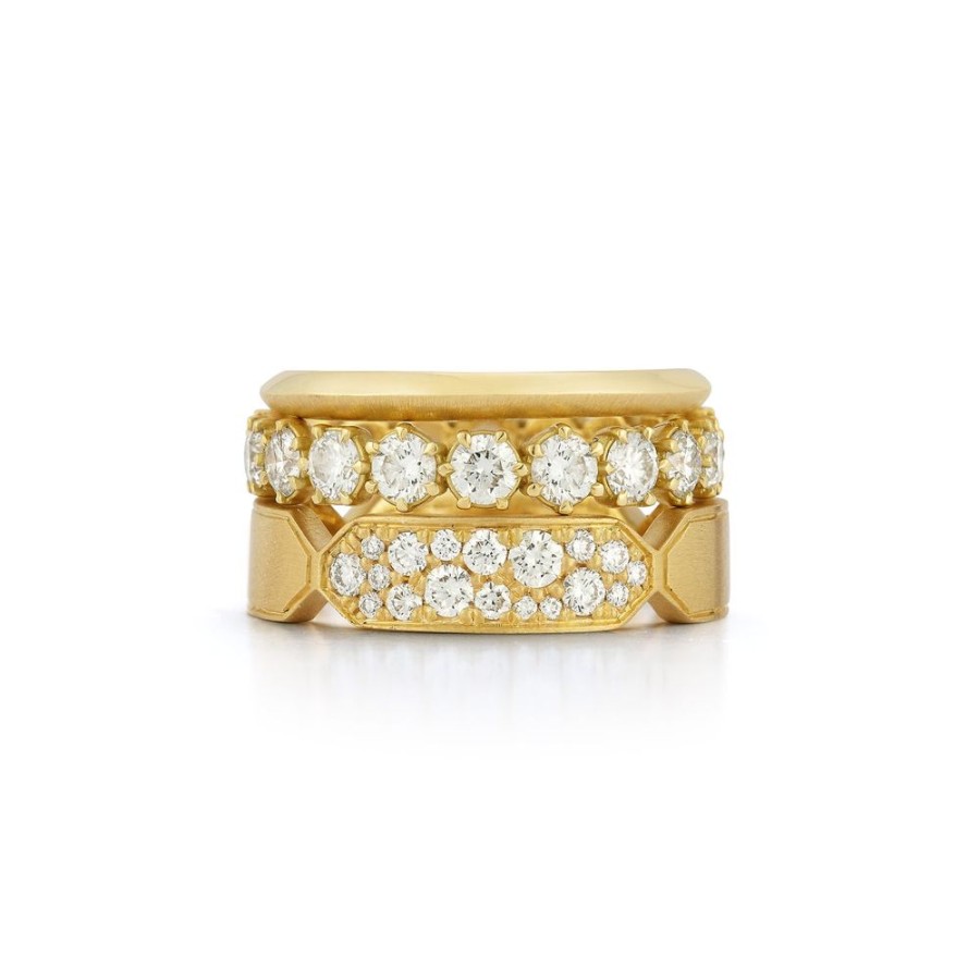 Stacking Bands Jade Trau | Billie Stack 18K-Yellow-Gold