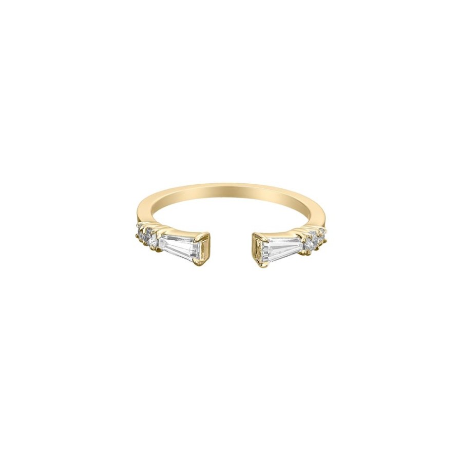 Stacking Bands Jade Trau | Astor Open Baguette Band